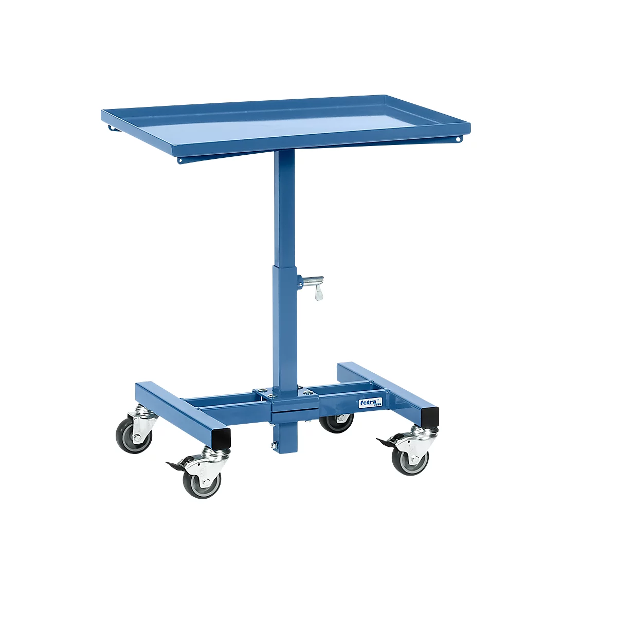 Materiaalstandaard, met wielen, handmatig in hoogte verstelbaar, staal, L 605 x B 405 x H 524-774 mm