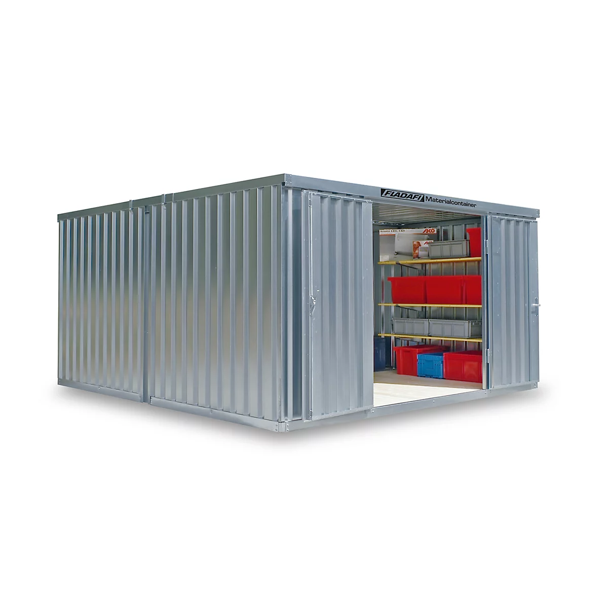 Materialcontainer Mod. 1440, verzinkt, zerlegt, ohne Boden