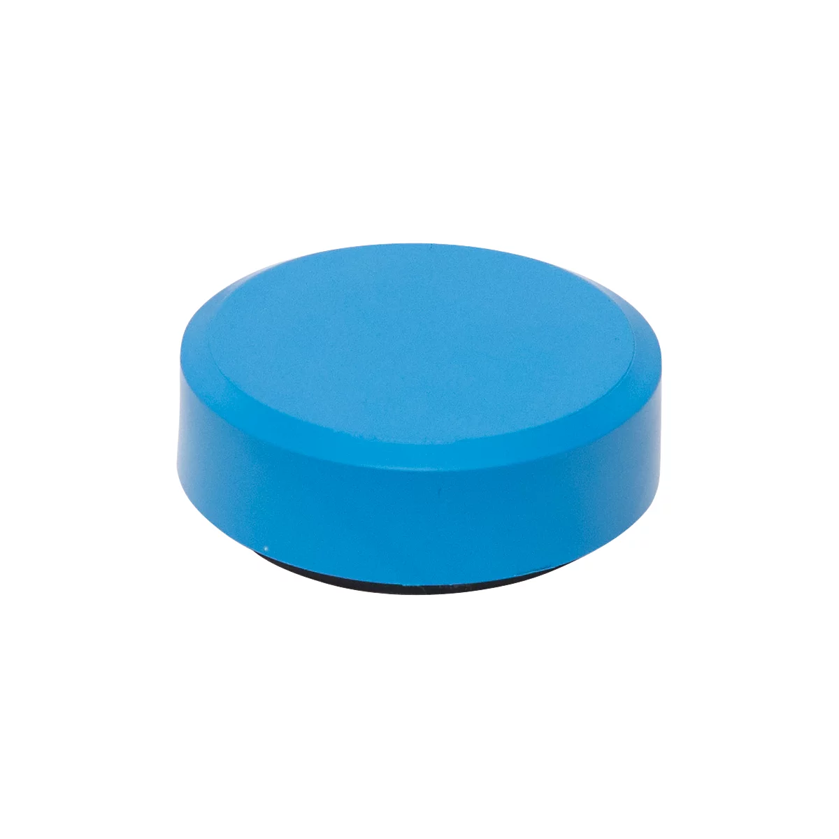 MAUL aimant MAULpro Recycling, rond, avec bord à facettes, force d'adhérence jusqu'à 0,6 kg, Ø 29 mm, 85 % plastique recyclé laqué, bleu, 20 pièces