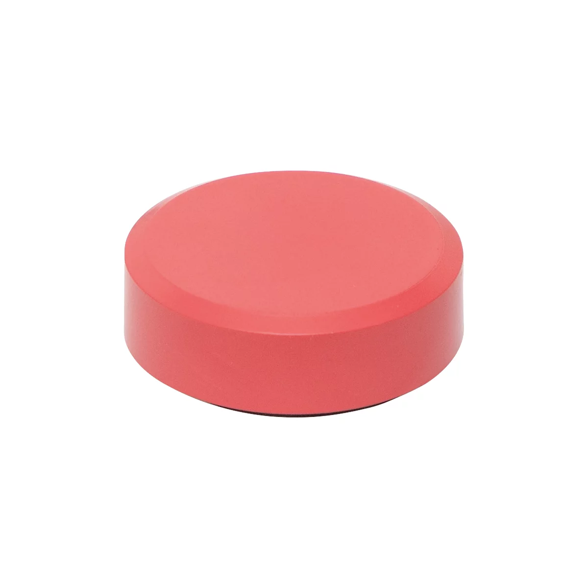 MAUL aimant MAULpro Recycling, rond, avec bord à facettes, force d'adhérence jusqu'à 0,6 kg, Ø 29 mm, 85 % plastique recyclé laqué, rouge, 20 pièces