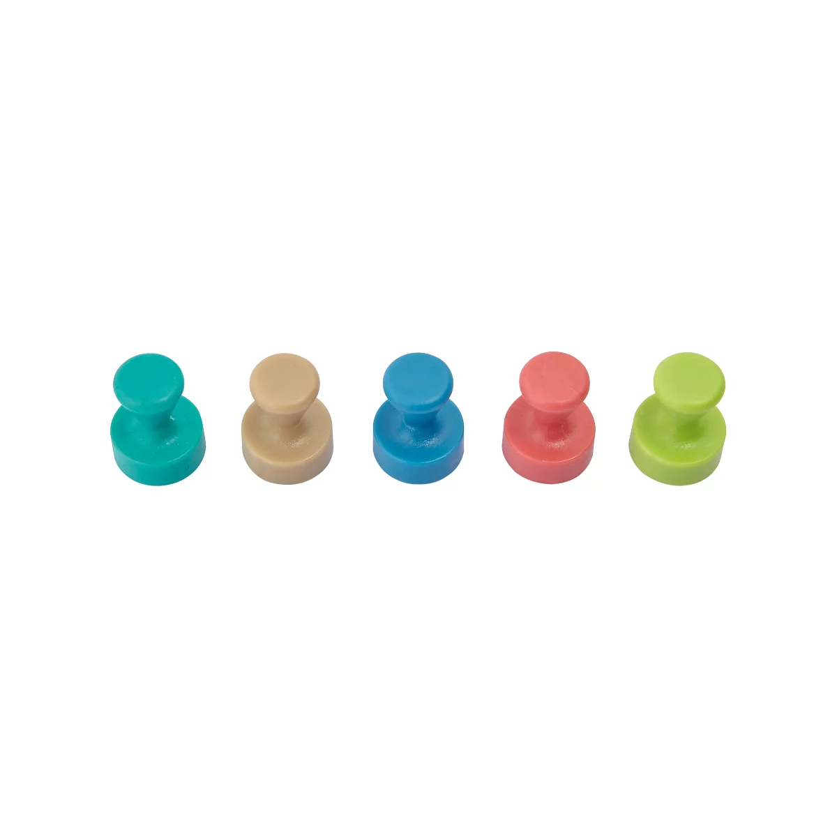 MAUL aimants coniques en néodyme, 10 pièces, force de maintien 1,5 kg, ø 12 x 16 mm, capuchon en plastique trié par couleur