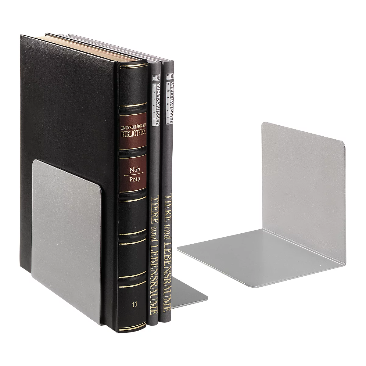 MAUL boekensteunen, lichtgrijs