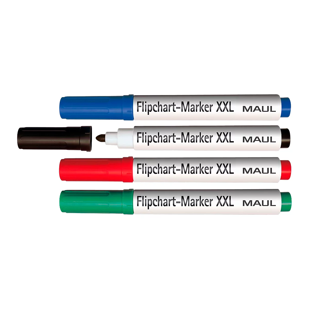 MAUL flipchartmarker Jumbo, diverse kleuren, set van 4, ronde punt