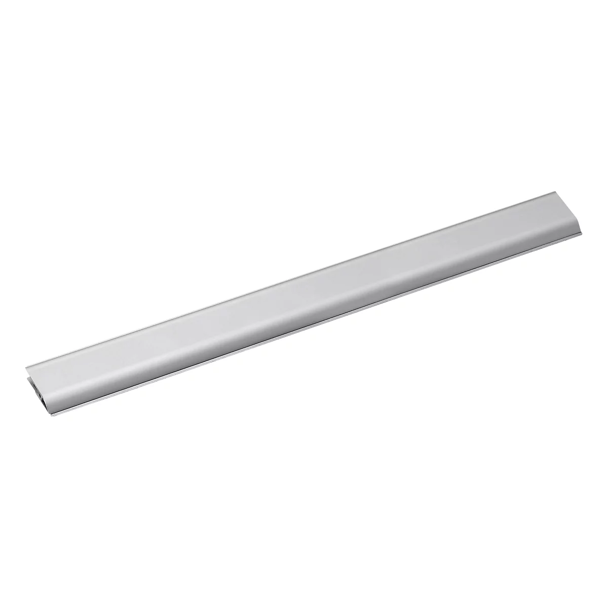 Maul Klemmleiste, Aluminium, L 428 x B 40 x H 13 mm, besonders flach, Klemmweite 10 mm