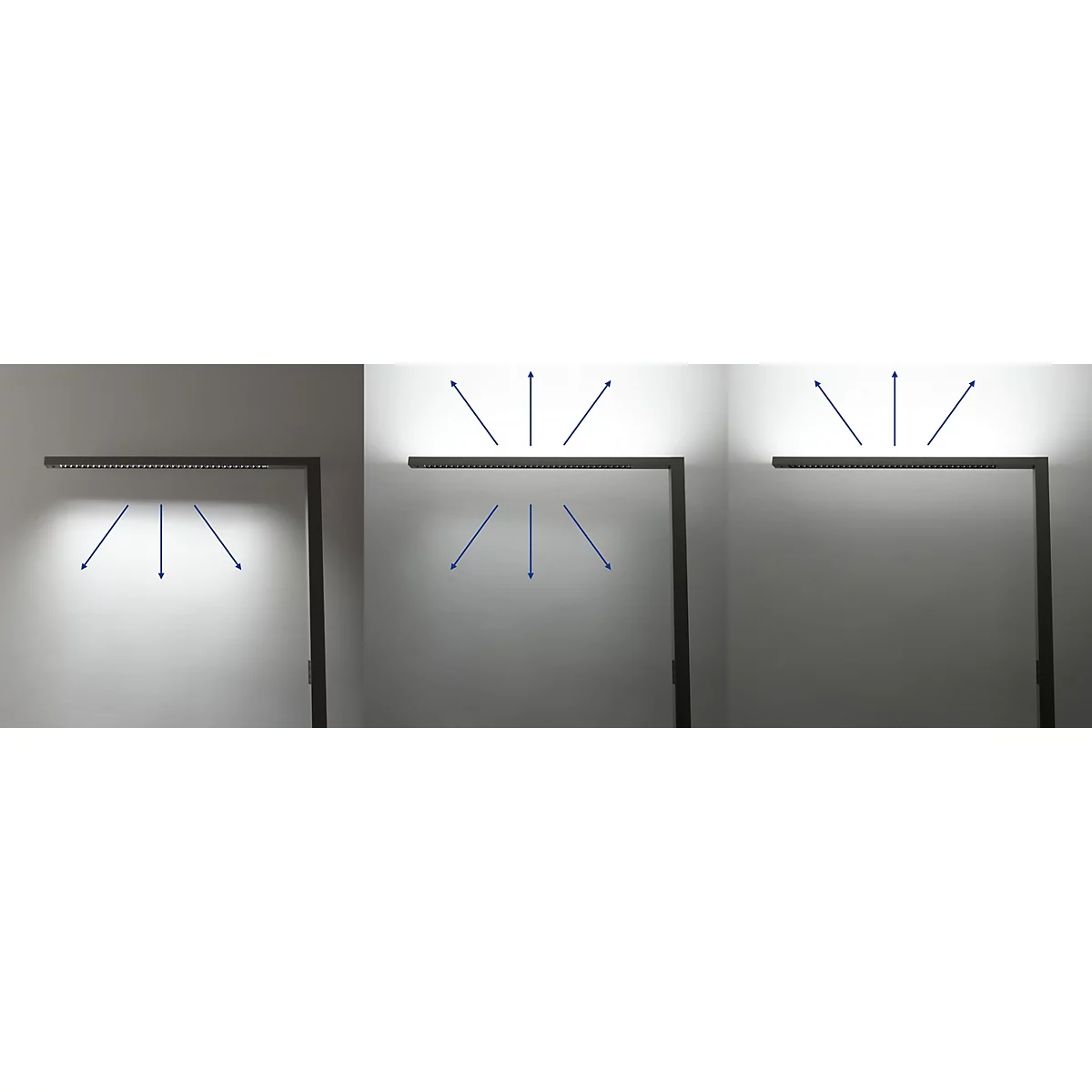 Rundes Icon mit Text Colour Vario und Farbtemperatur-Werten von 2700K, 4500K und 5700K.