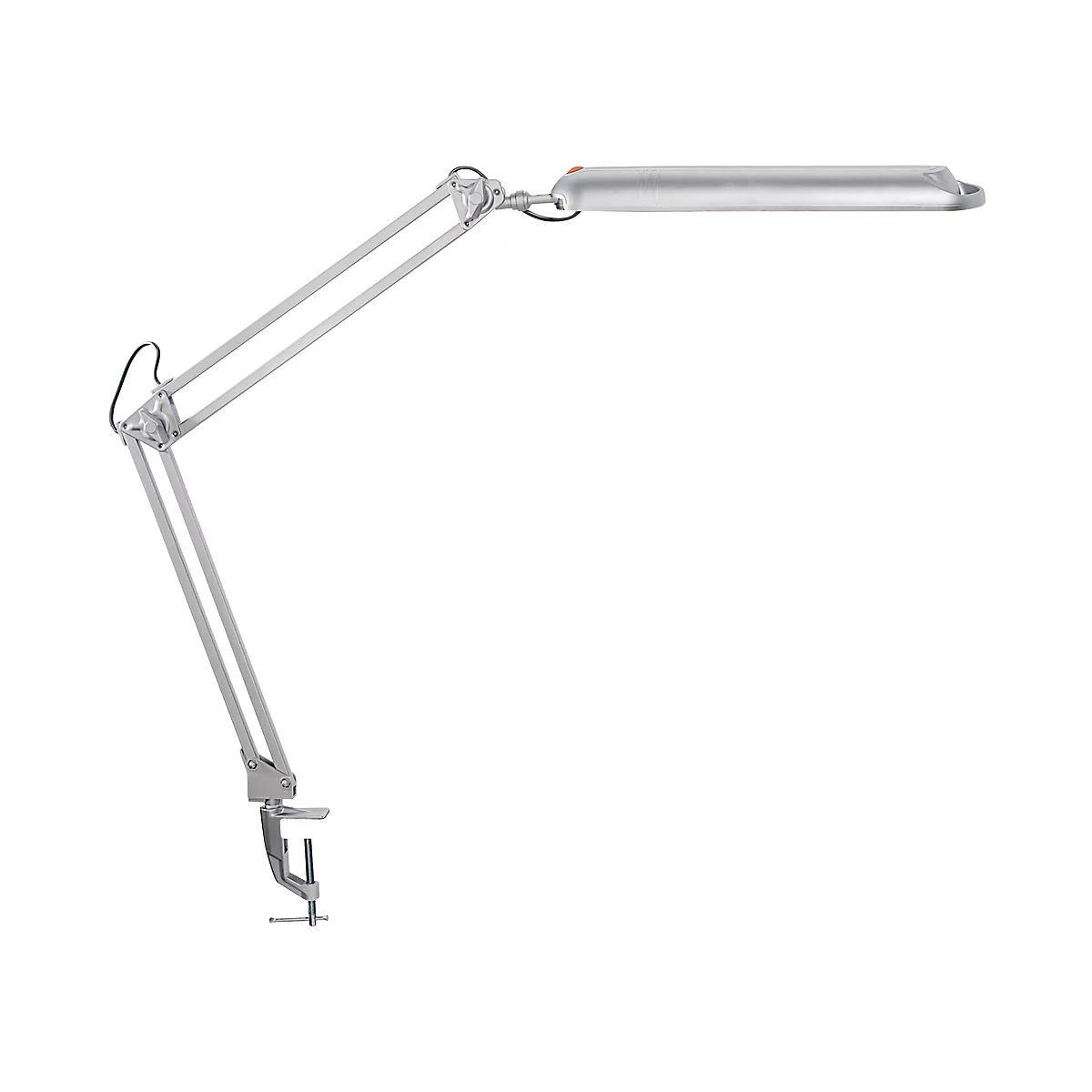 MAUL ledbureaulamp Atlantic, tafelklem, zilver