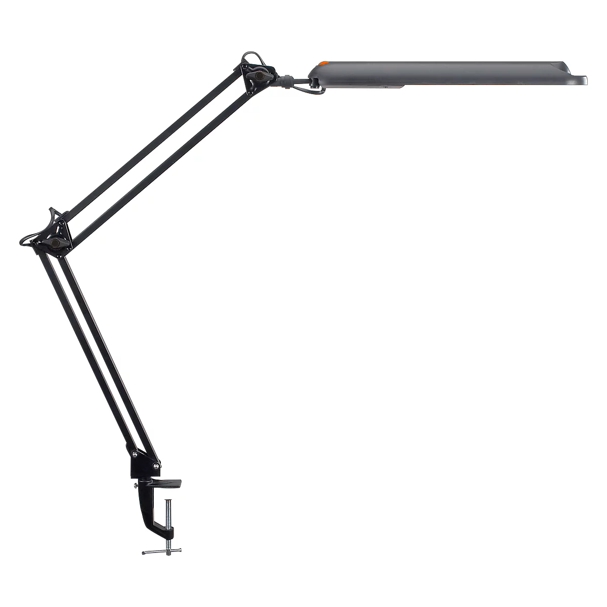 MAUL ledbureaulamp Atlantic, tafelklem, zwart
