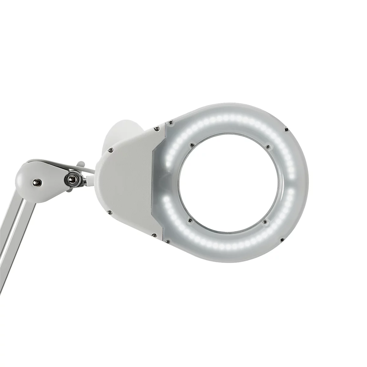 MAUL ledloeplamp Viso, klemvoet, wit
