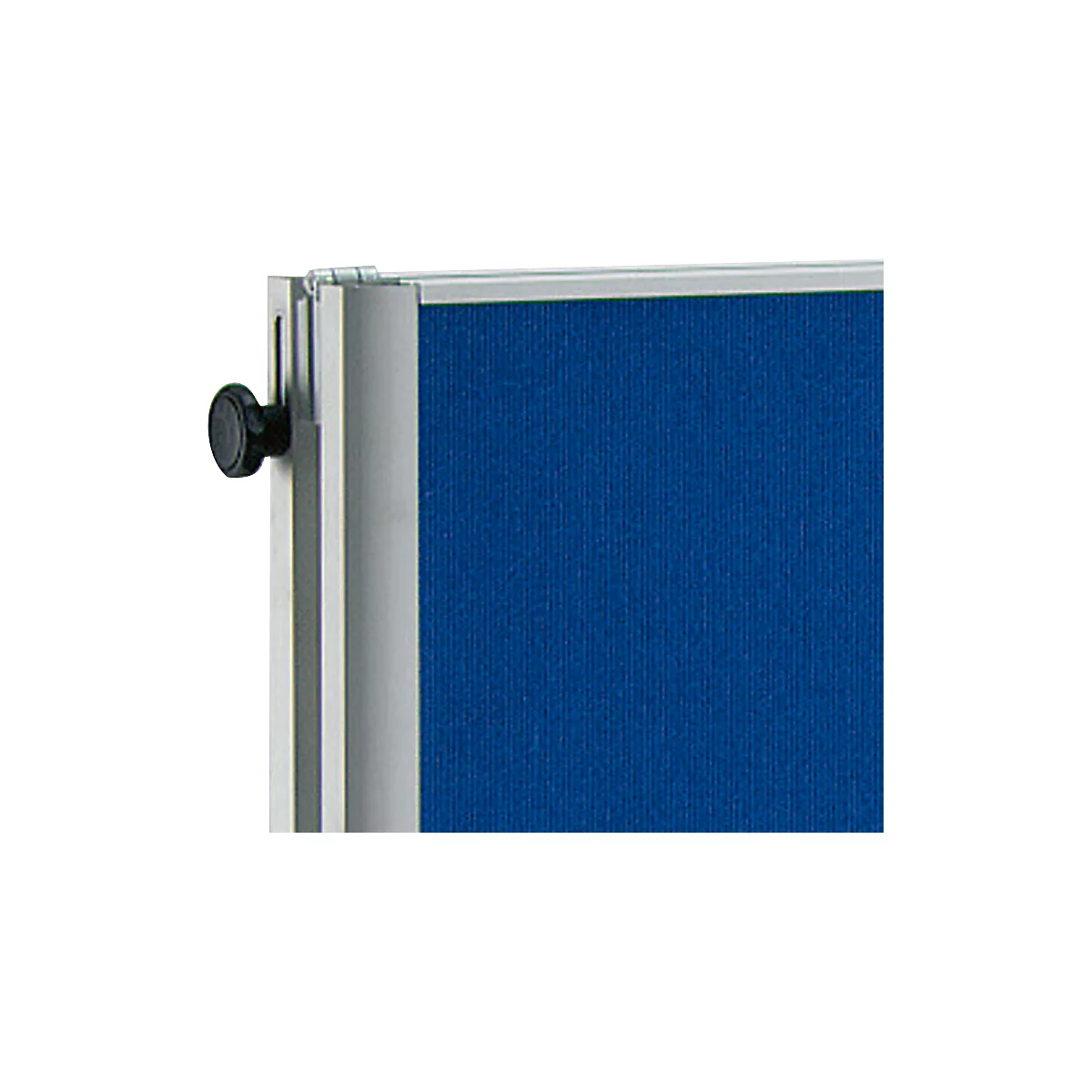 MAUL Moderationstafel Pro, B 1200 x H 1500 mm, klappbar, Textil/Textil, blau