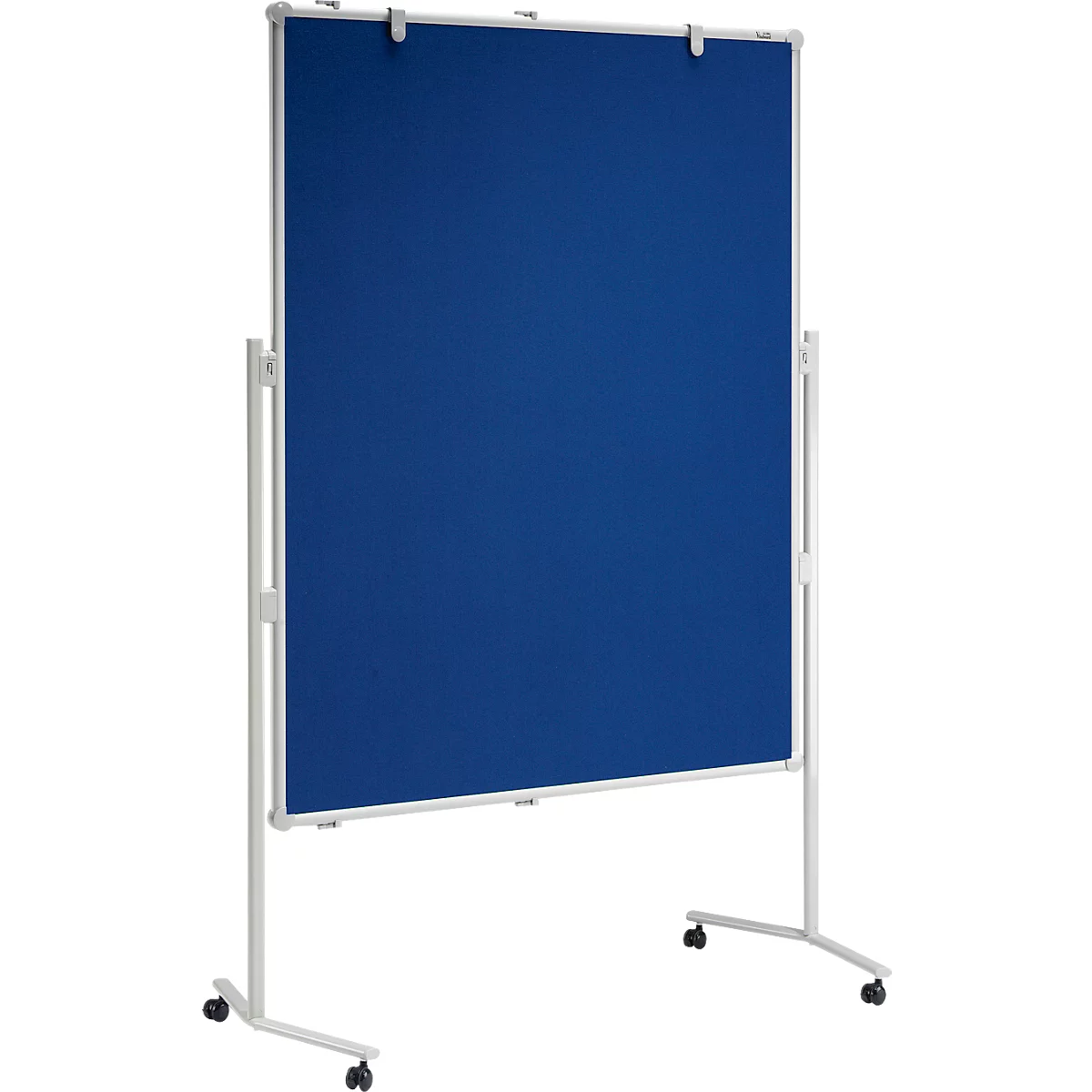 MAUL Moderationstafel Pro, B 1200 x H 1500 mm, Textil/Textil, blau