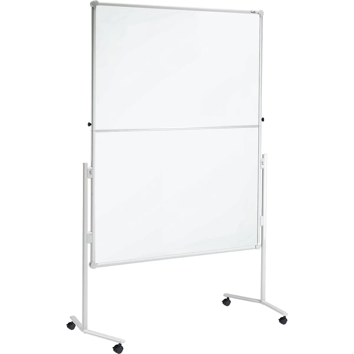 MAUL Moderationstafel Pro, klappbar, B 1200 x H 1500 mm, Textil/Whiteboard, blau