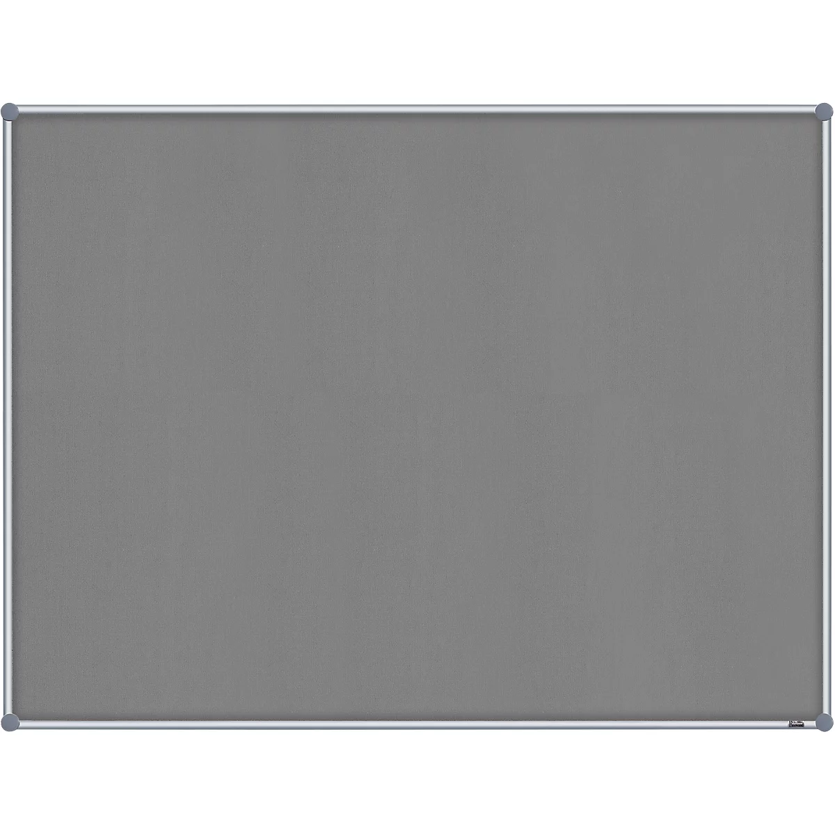 Empty gray board with silver frame.