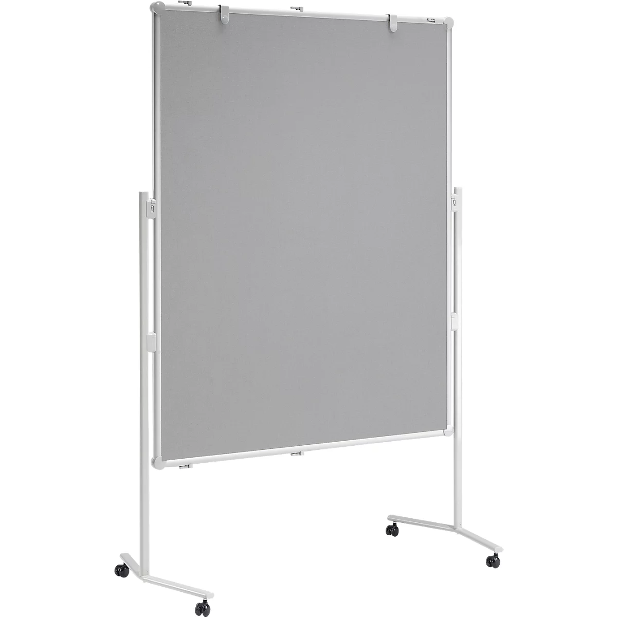 MAUL presentatiebord Pro, B 1200 x H 1500 mm, textiel/textiel, grijs