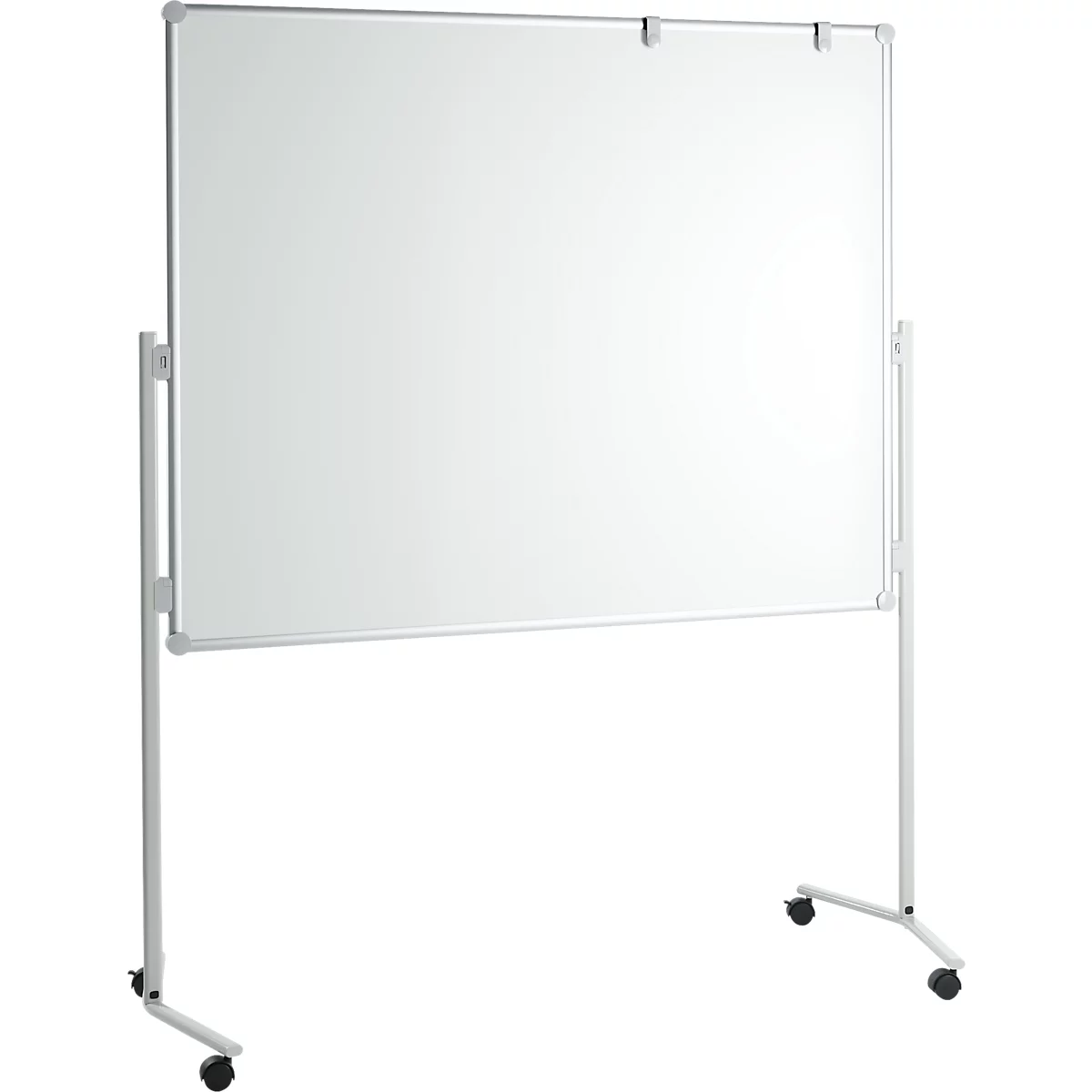 MAUL presentatiebord Pro, B 1200 x H 1500 mm, whiteboard/textiel, blauw