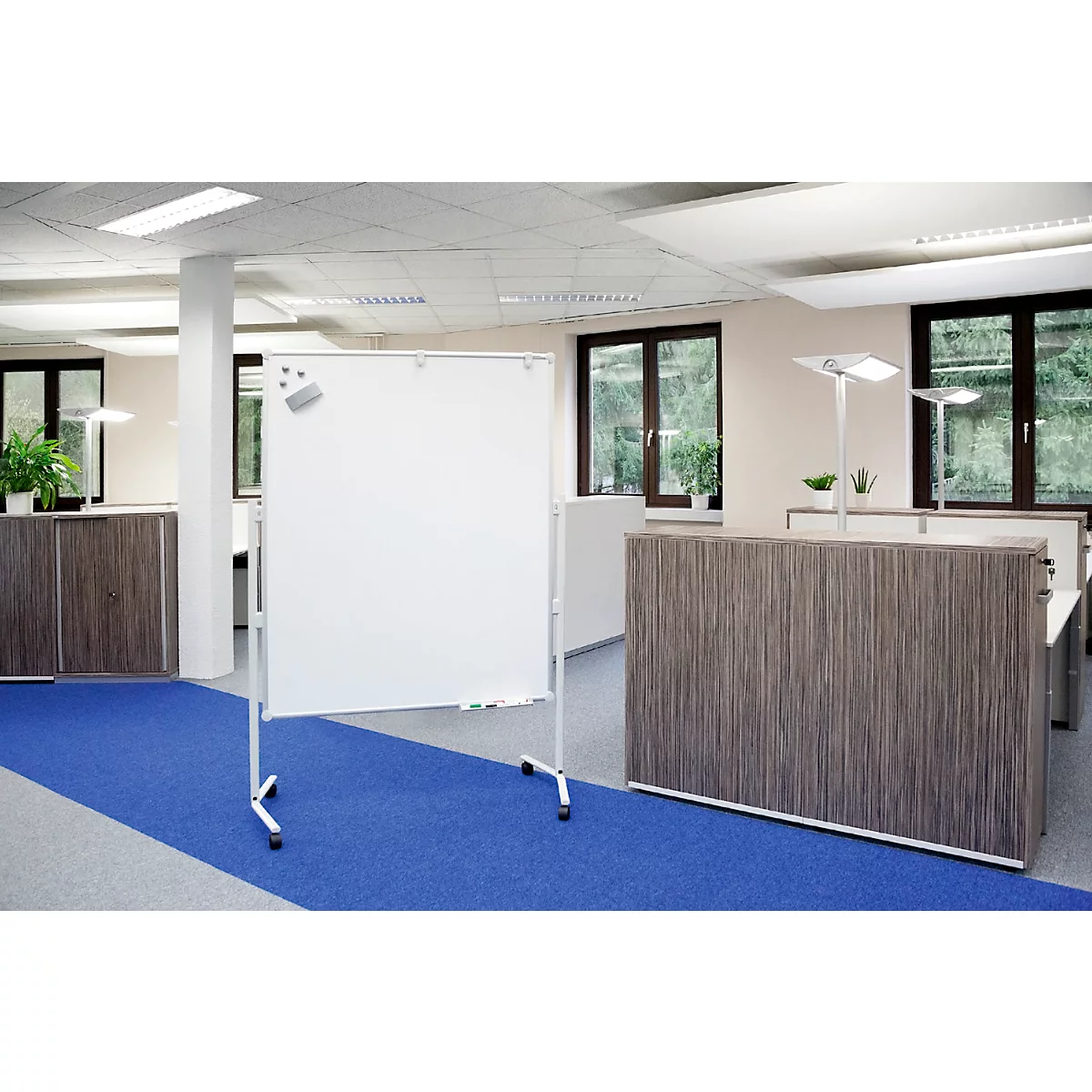 MAUL presentatiebord Pro, B 1200 x H 1500 mm, whiteboard/witbord
