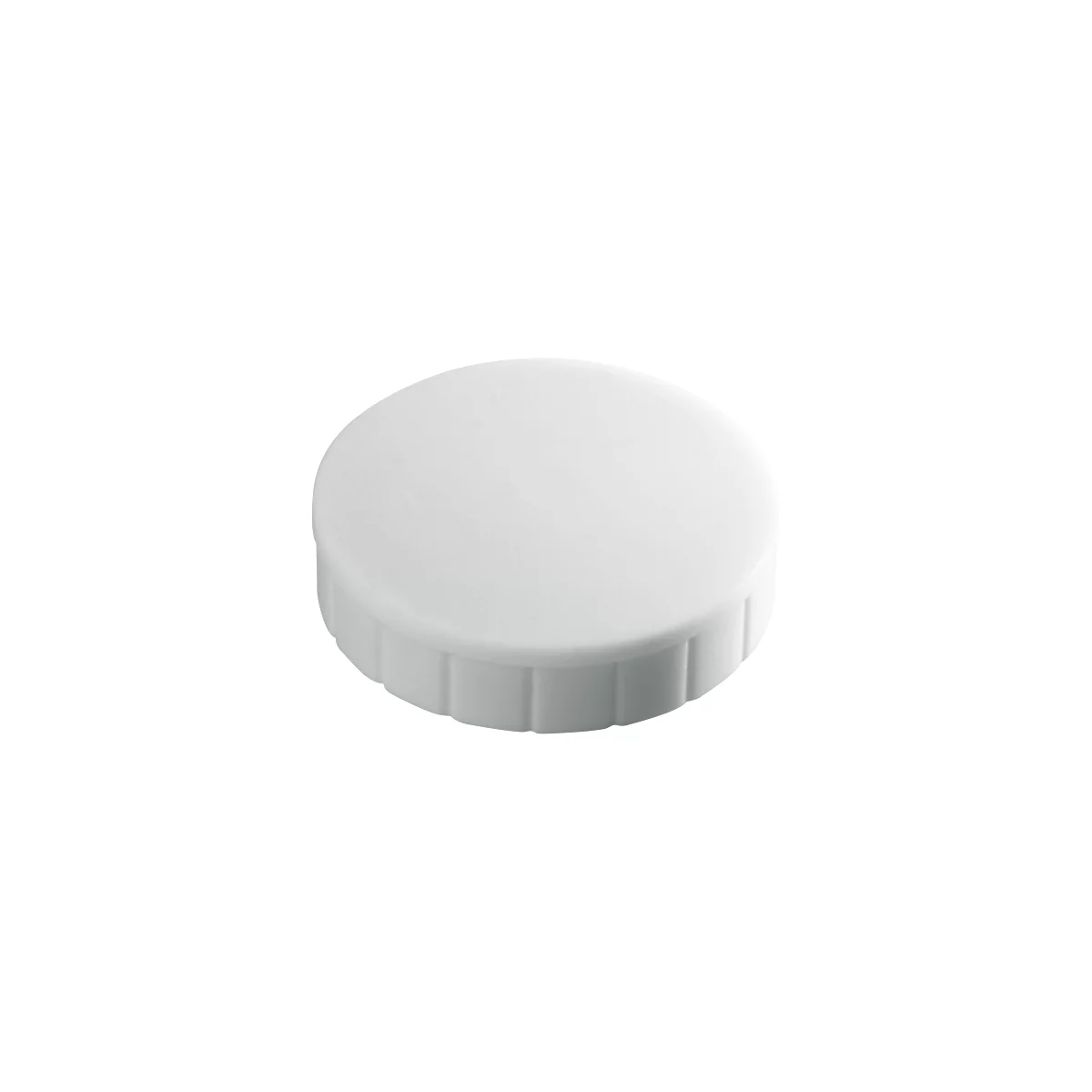 MAUL Solidmagnete, ø 20 x 7,5 mm, 10 Stück, weiß