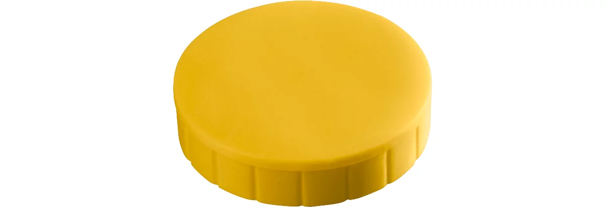MAUL Solidmagnete, ø 32 x 8,5 mm, 10 Stück, gelb