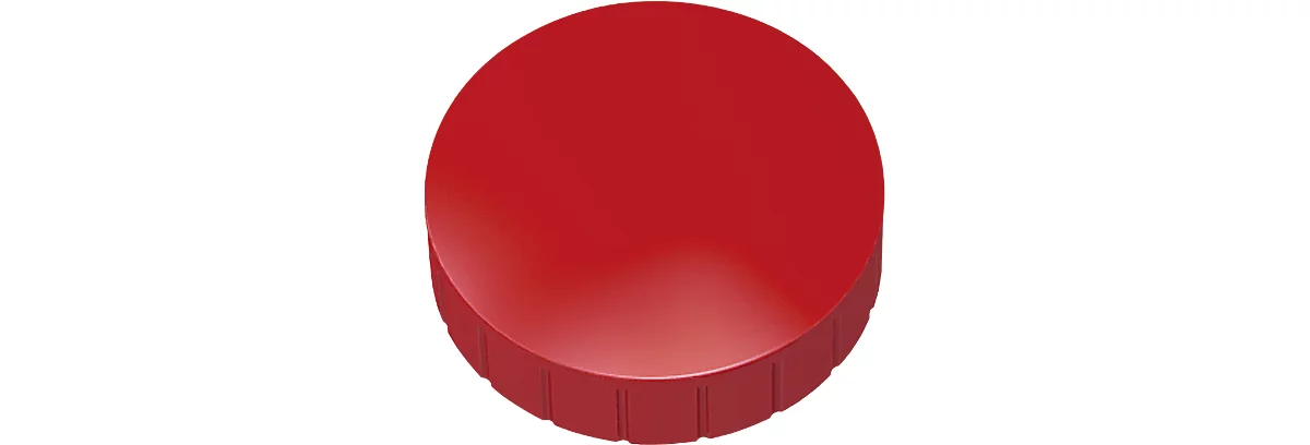 MAUL Solidmagnete, ø 38 x 15,5 mm, 10 Stück, rot