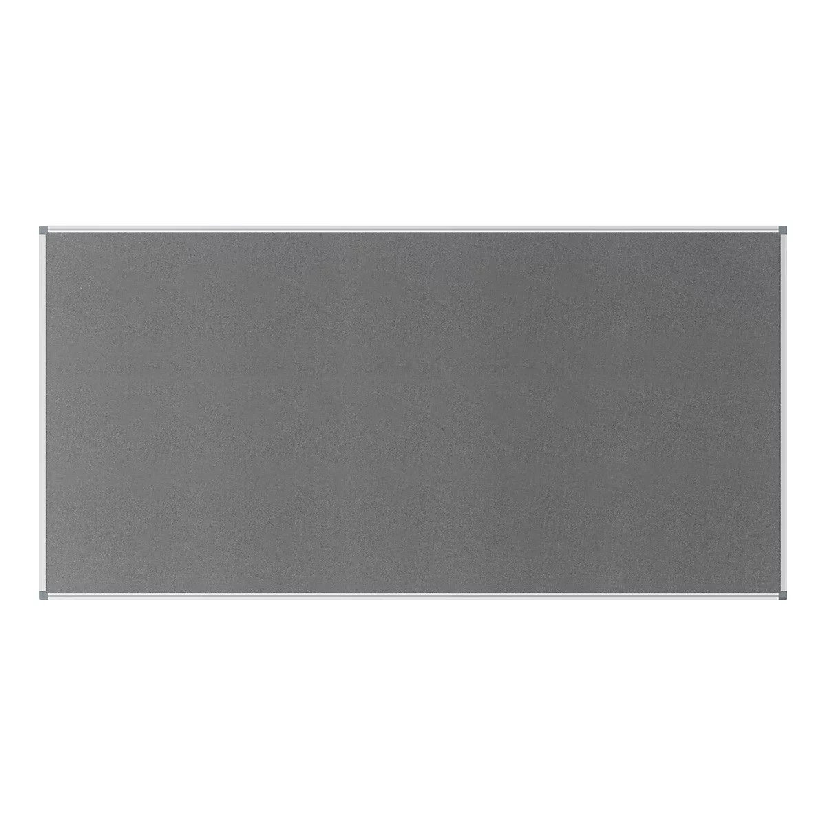 MAUL standard prikbord, textiel, 900 x 1800 mm, grijs