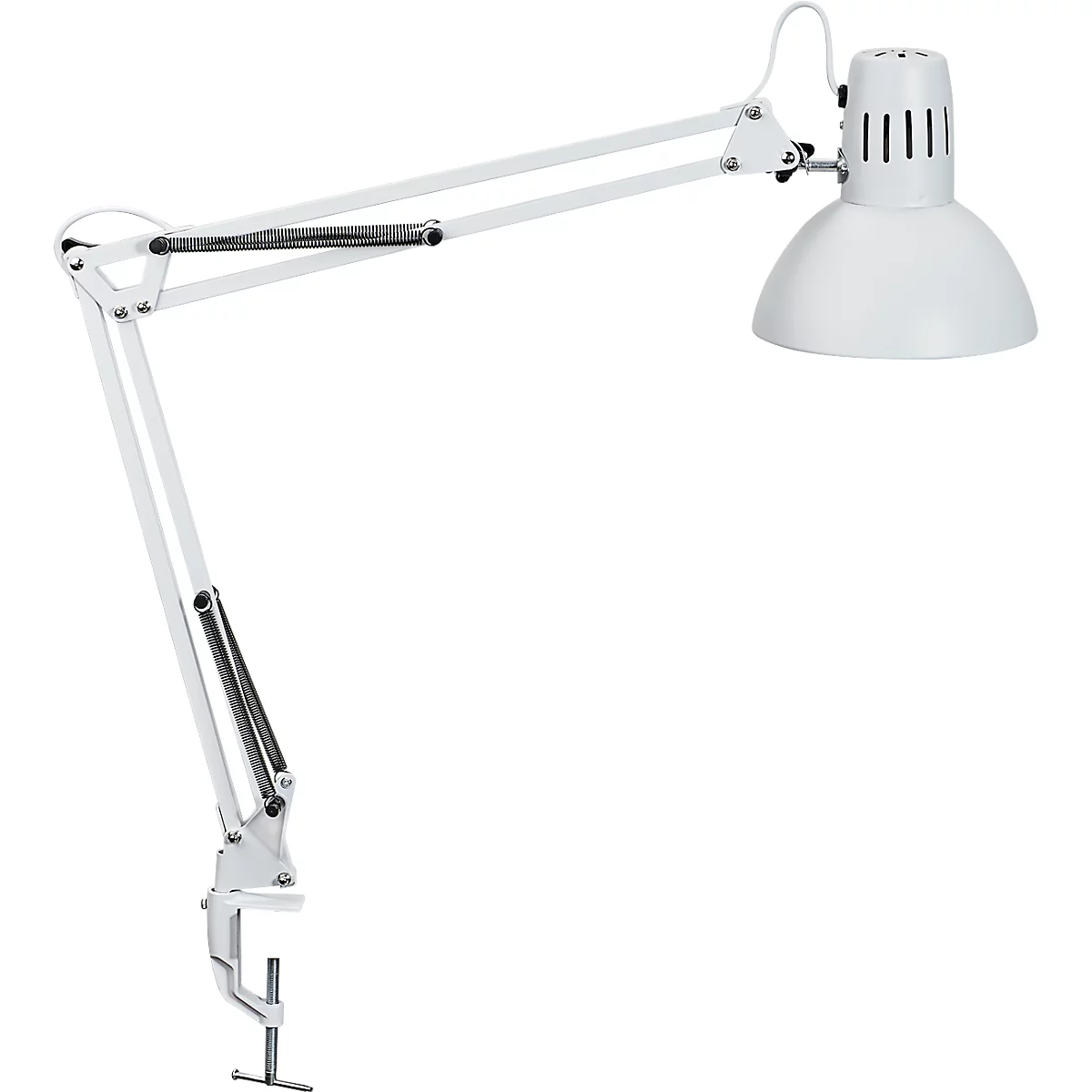 MAUL Studie LED bureaulamp, kantoor, klemvoet, wit