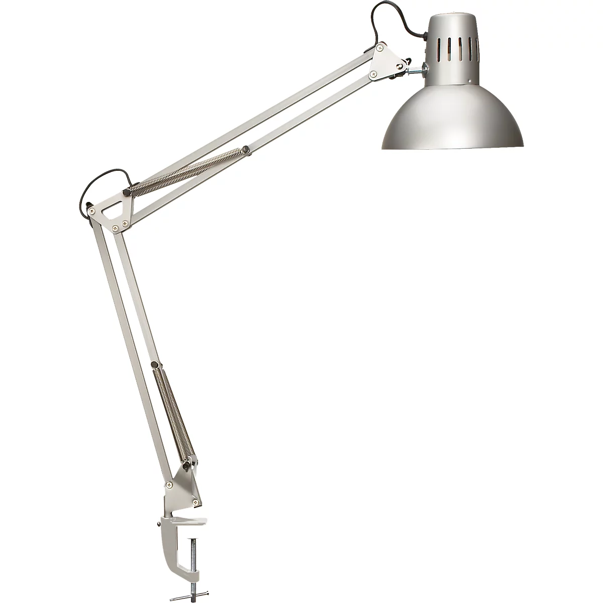 MAUL Studie LED bureaulamp, kantoor, klemvoet, zilver