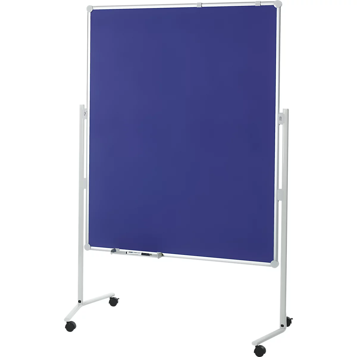 MAUL Tableau d'animation Pro, L 1200 x H 1500 mm, tableau blanc/textile, bleu