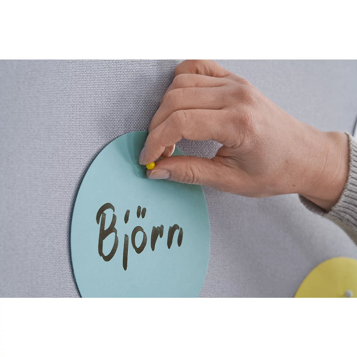 MAUL Tableau d'animation Pro, recouvert de papier blanc + set de cartes d'animation avec 360 cartes et 200 épingles