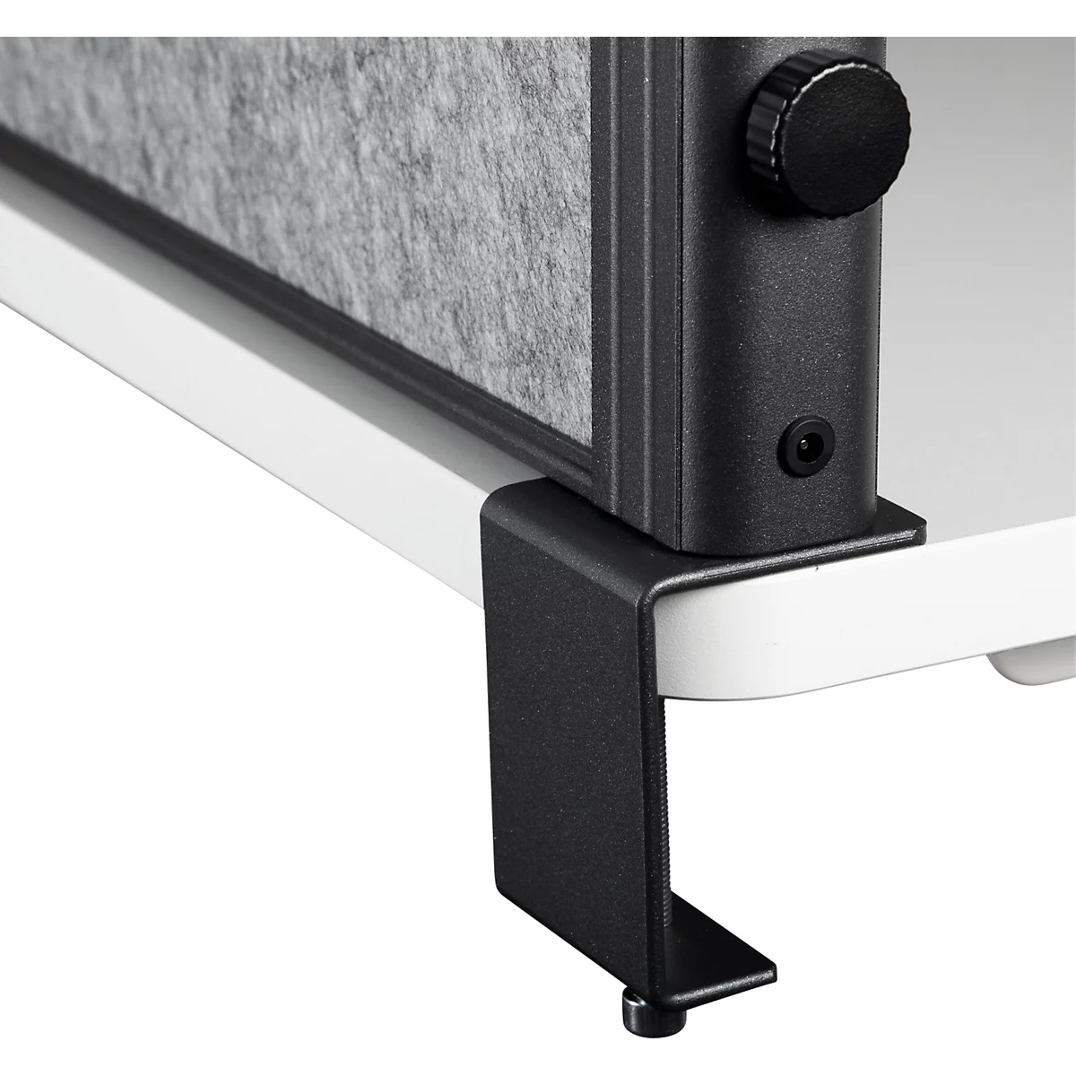 MAUL Tisch-Trennwand MAULconnecto Uplight, LED-Beleuchtung, 1600 x 500 mm, anthrazit