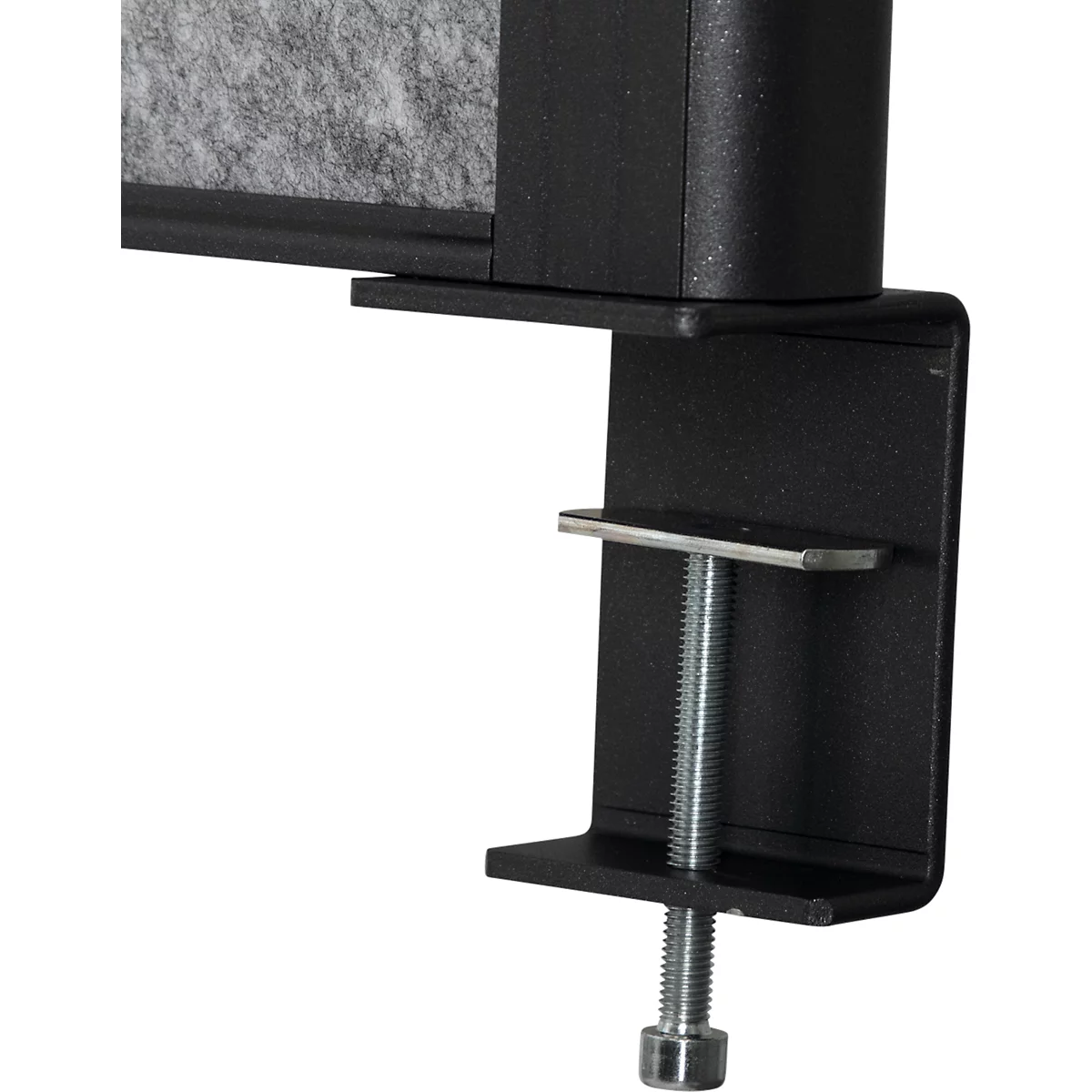 MAUL Tisch-Trennwand MAULconnecto Uplight, LED-Beleuchtung, 1600 x 500 mm, anthrazit