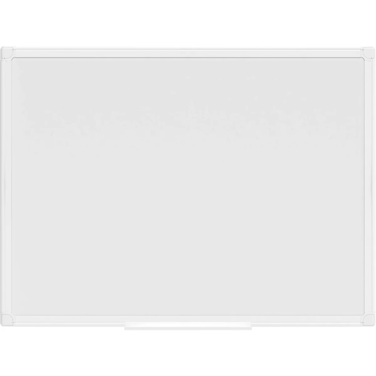 MAUL Whiteboard MAULprimo, im Hoch-/Querformat nutzbar, magnethaftend, Ablageschale, H 450 x B 600 mm, Stahlblech kunststoffbeschichtet, weiß