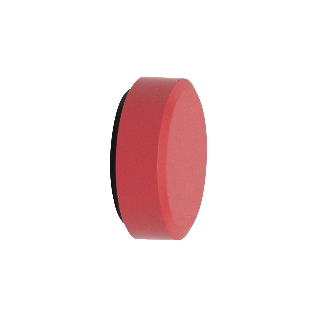 MAULmagneet MAULpro Recycling, rond, met facetrand, kleefkracht tot 0,6 kg, Ø 29 mm, 85% gerecycled kunststof gecoat, rood, 20 st.