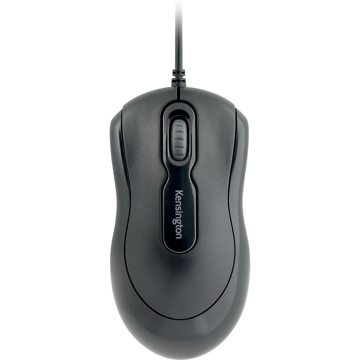 Maus Kensington Mouse-in-a-Box™ EQ, kabelgebunden, für Links-/Rechtshänder, 2 Tasten und Scrollrad, 1000 dpi, PCR, schwarz