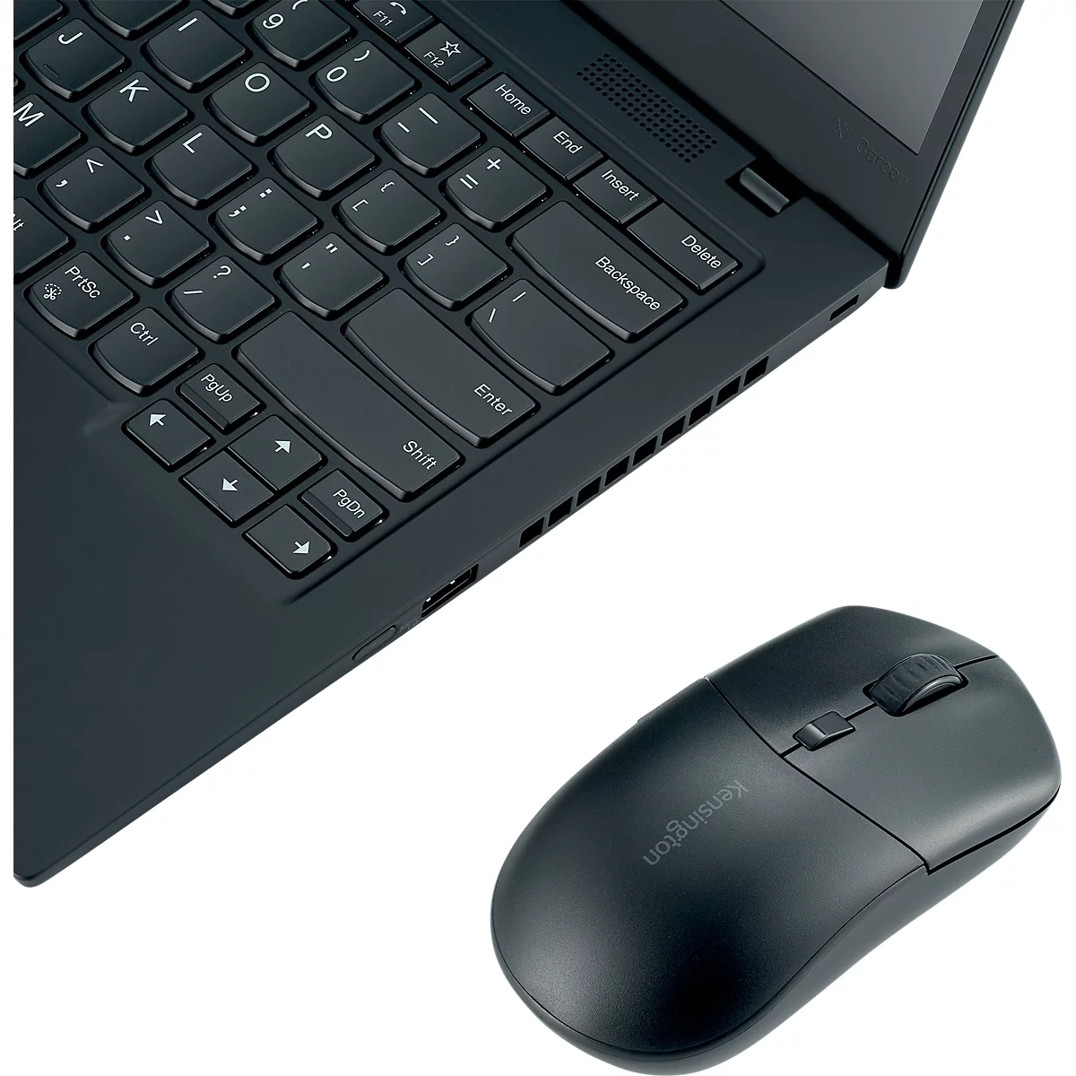 Maus Kensington MY430 EQ, kabellos, wiederaufladbarer Akku, 6 Tasten und Scrollrad, 1000/1600/2400 dpi, PCR, schwarz