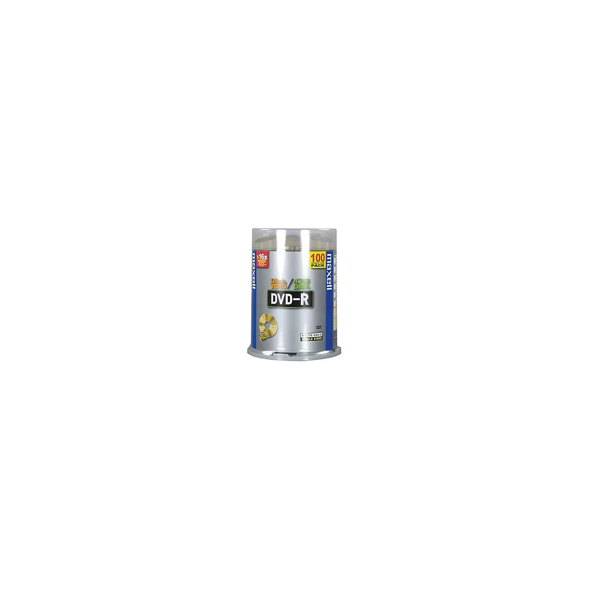 Maxell - 100 x DVD-R - 4.7 GB 16x - Cakebox