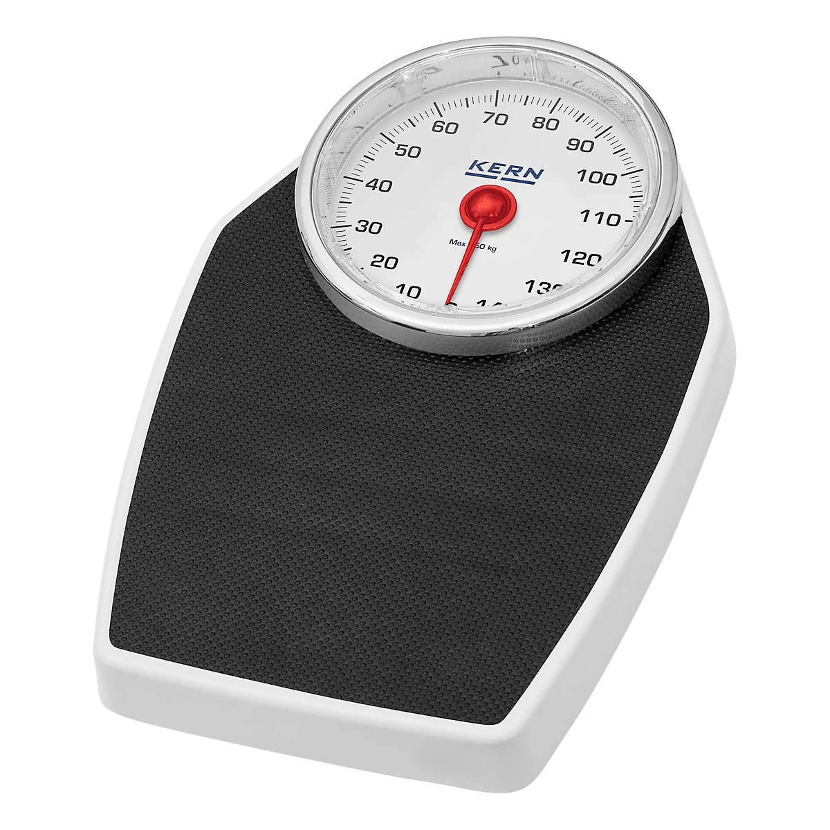 Mechanische Badezimmerwaage KERN MGC 100K-1S05, Wägebereich 150 kg, rutschfeste Trittfläche, Gummifüße, B 285 × T 425 × H 85 mm, 5er-Set