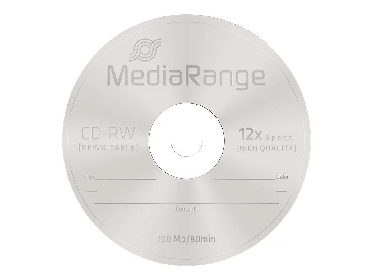 MediaRange - 10 x CD-RW - 700 MB (80 Min) 12x - Spindel