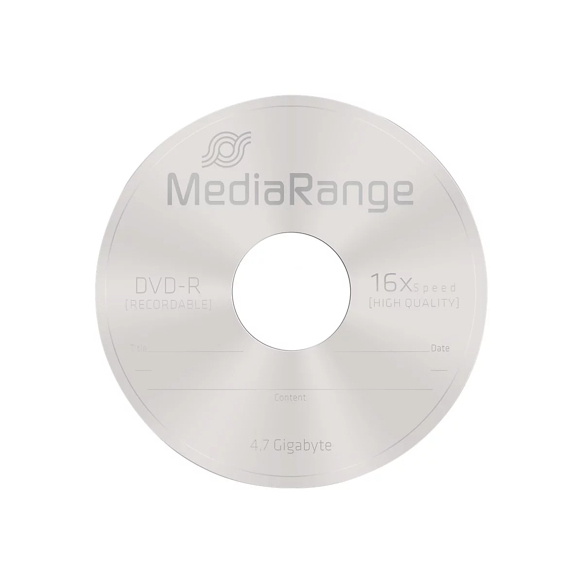 MediaRange - 50 x DVD-R - 4.7 GB (120 Min.) 16x - Spindel