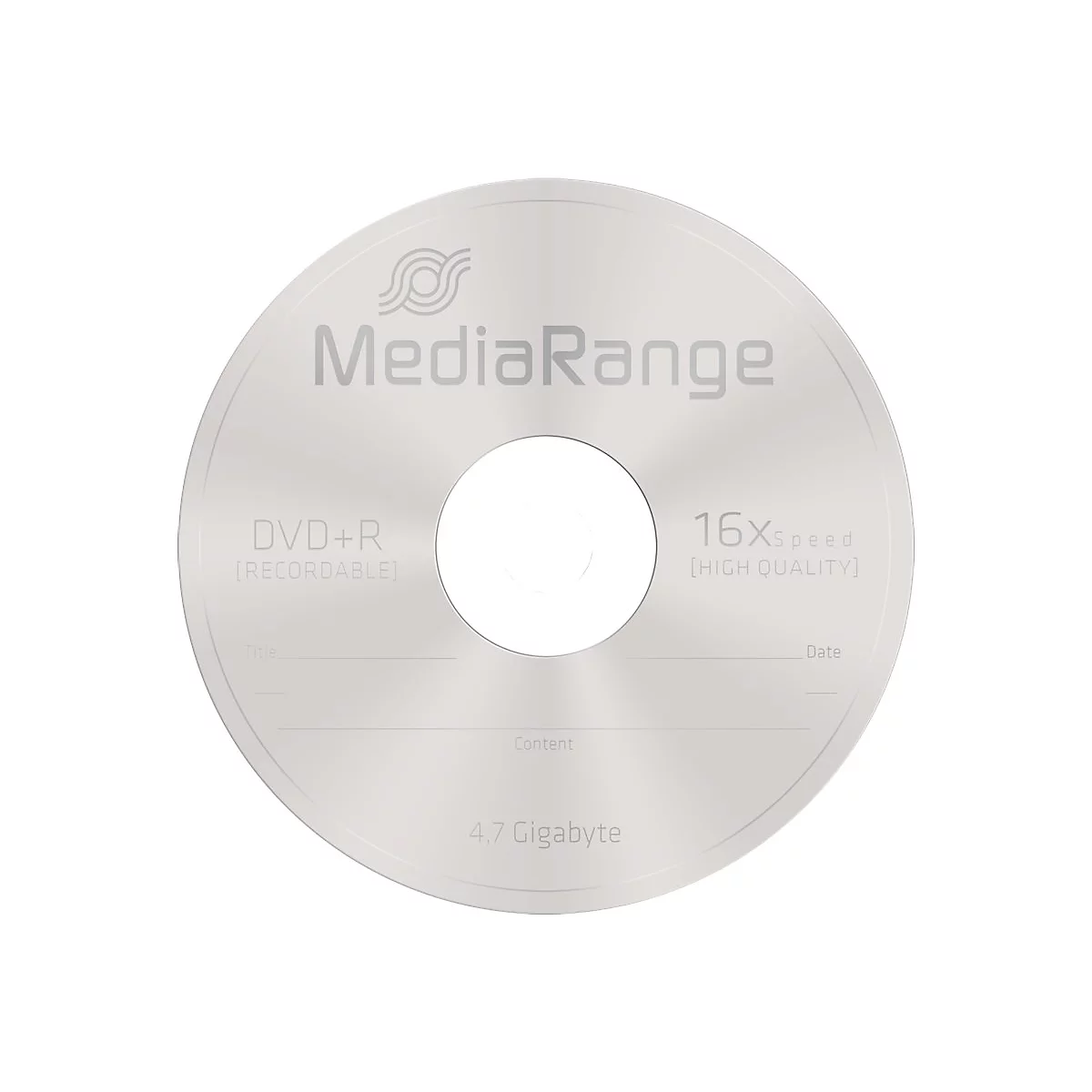 MediaRange - 50 x DVD+R - 4.7 GB (120 Min.) 16x - Spindel