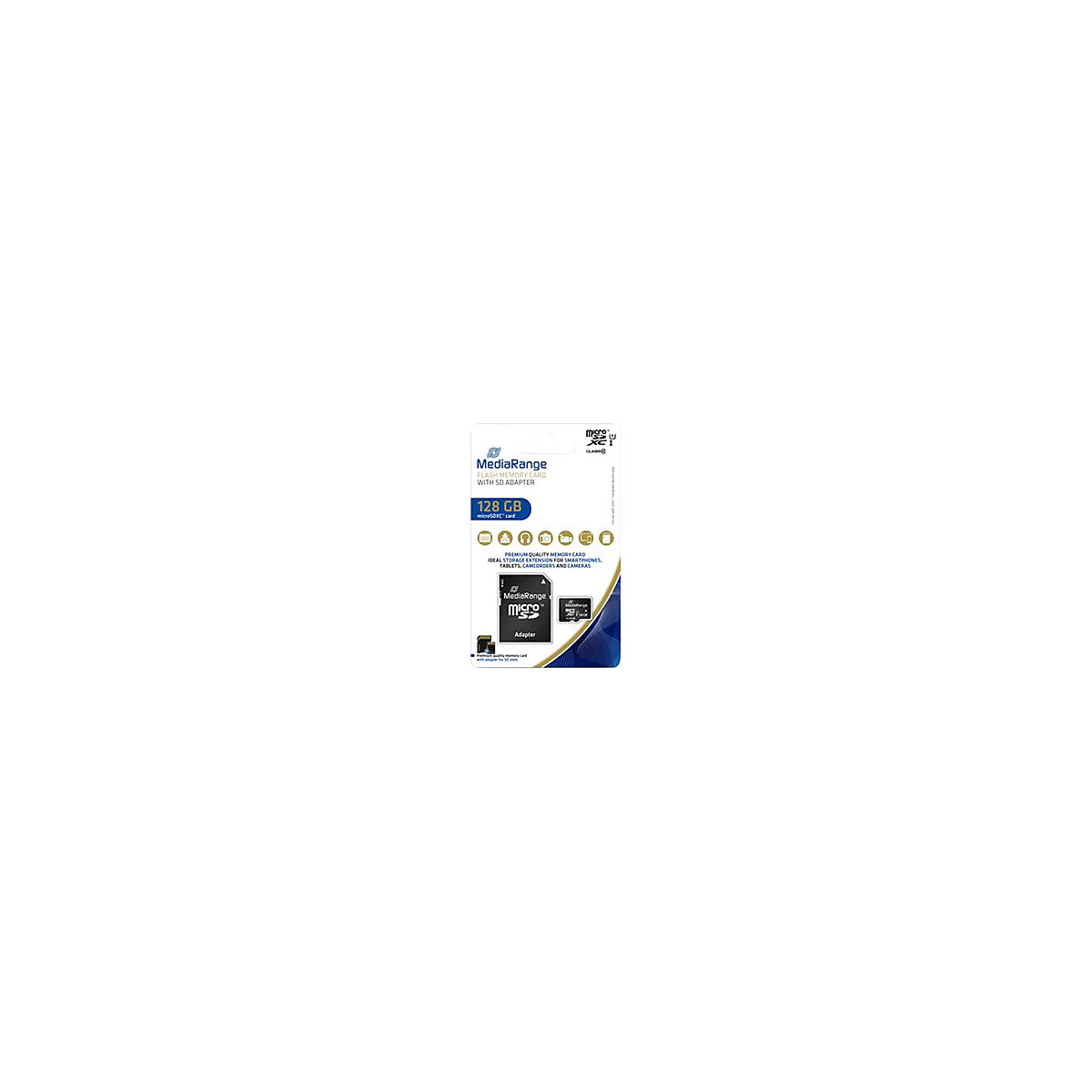 MediaRange MR945 - Flash-Speicherkarte - 128 GB - microSDXC