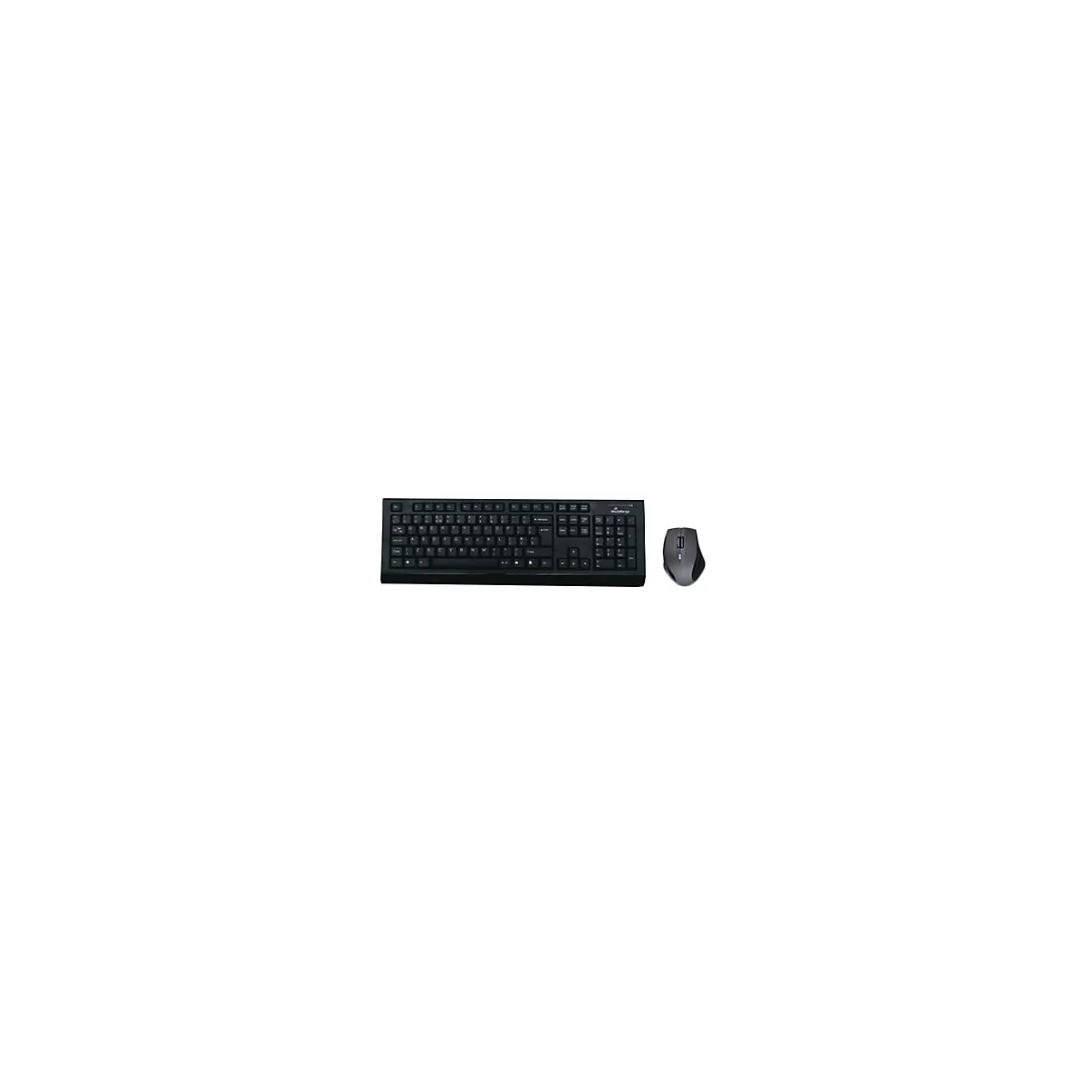 MediaRange MROS104 - Tastatur-und-Maus-Set - kabellos - QWERTY - GB - Grau, Schwarz