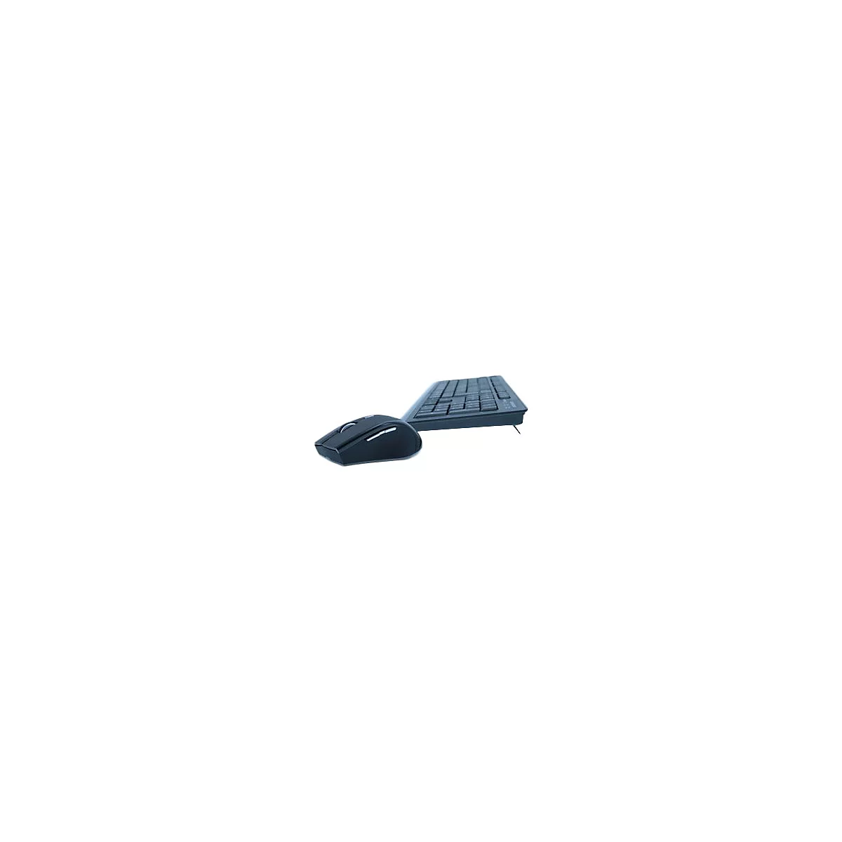 MediaRange MROS104 - Tastatur-und-Maus-Set - kabellos - QWERTY - GB - Grau, Schwarz