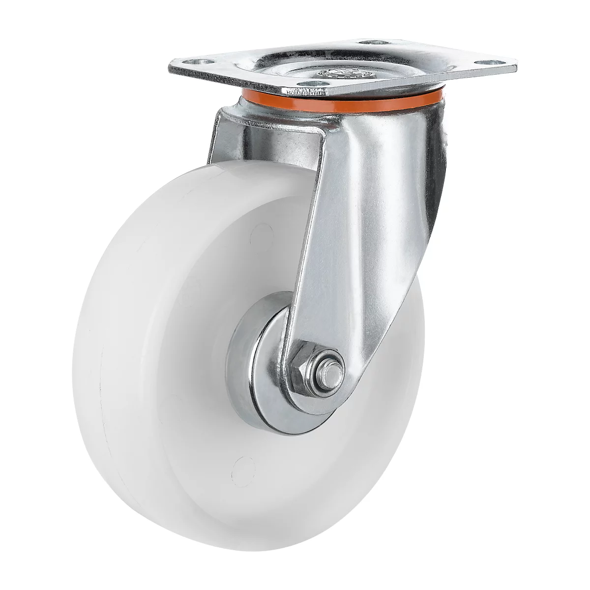 Meerprijs 2 zwenk- en 2 bokwielen, ø 125 mm, polypropeen
