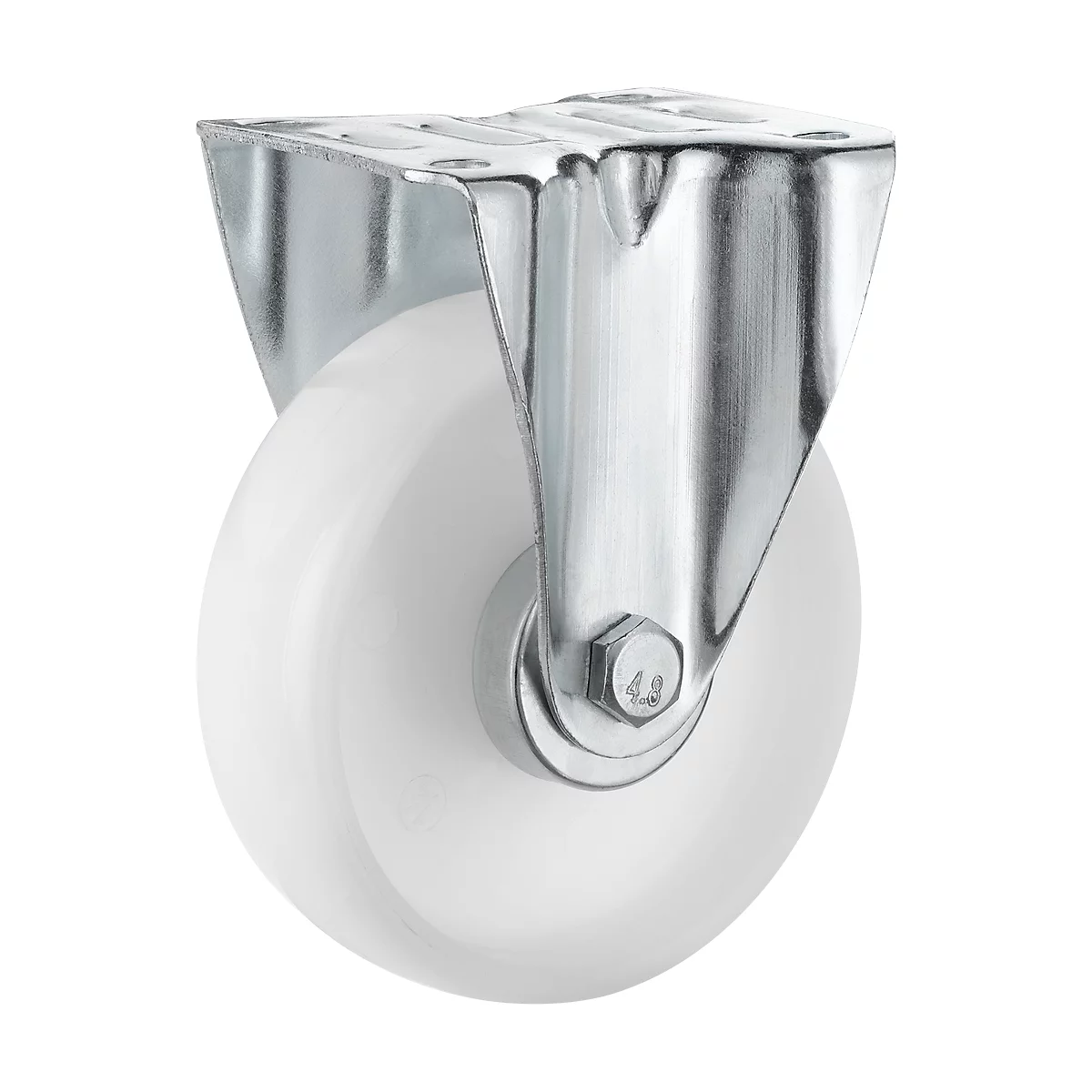 Meerprijs 2 zwenk- en 2 bokwielen, ø 125 mm, polypropeen