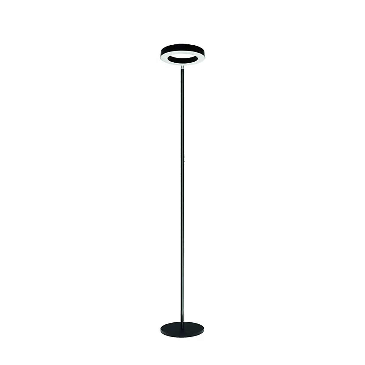meet by Paperflow Cilaos Stehleuchte, LED, dimmbar, H 1,90 m, schwarz, inkl. Fernbedienung