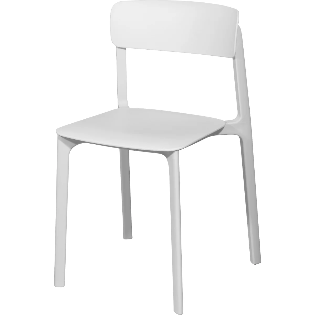 meet by Paperflow Outdoorstuhl OTHO, stapelbar, Kunststoff, weiss, 2er-Set