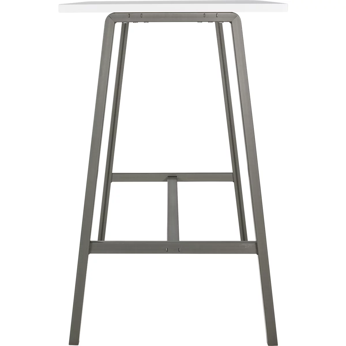 Meeting Point hoge tafel, rechthoekig, frame met A-poot, B 1750 x D 680 x H 1042 mm, wit/antraciet