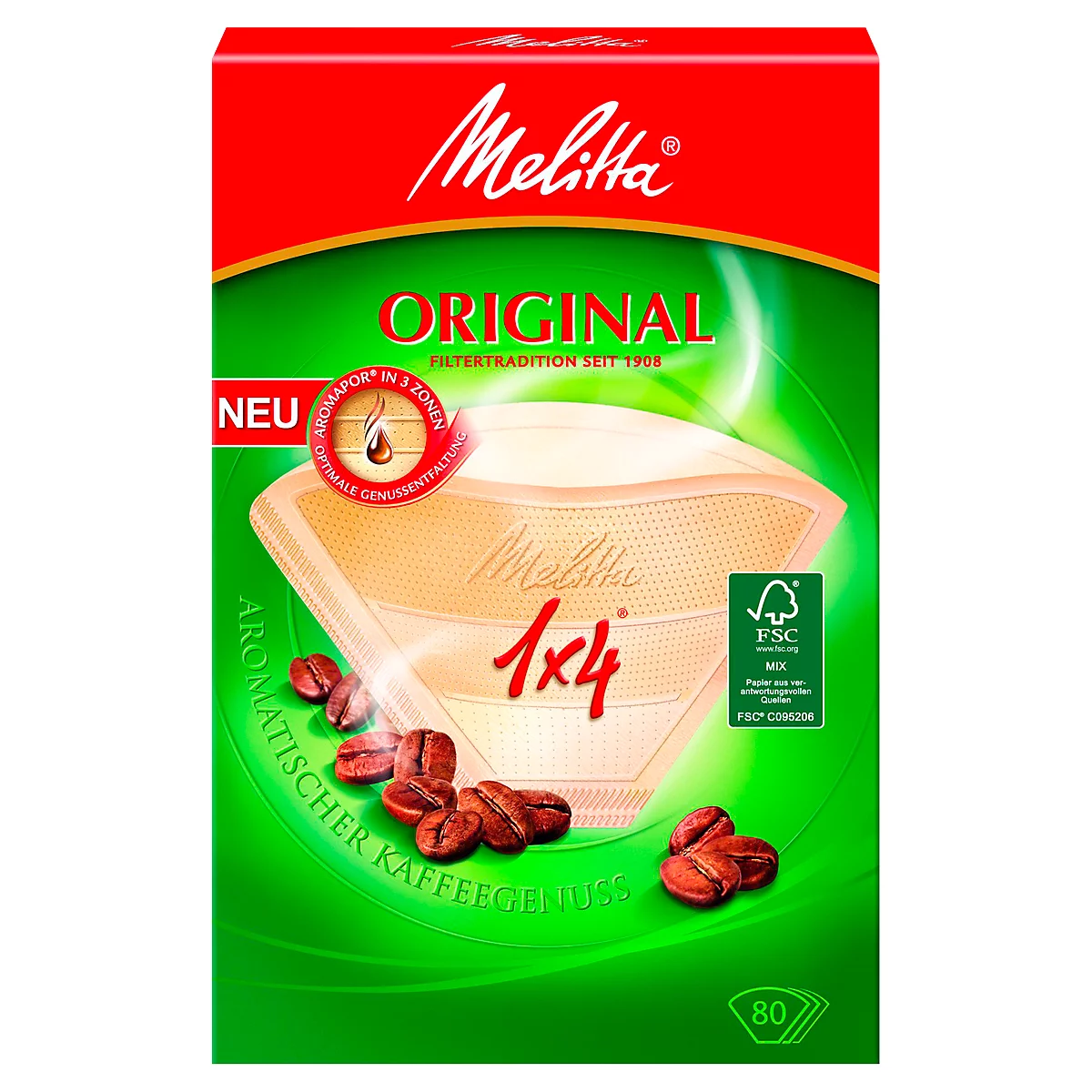 Melitta® Aromafilter 1 x 4, braun