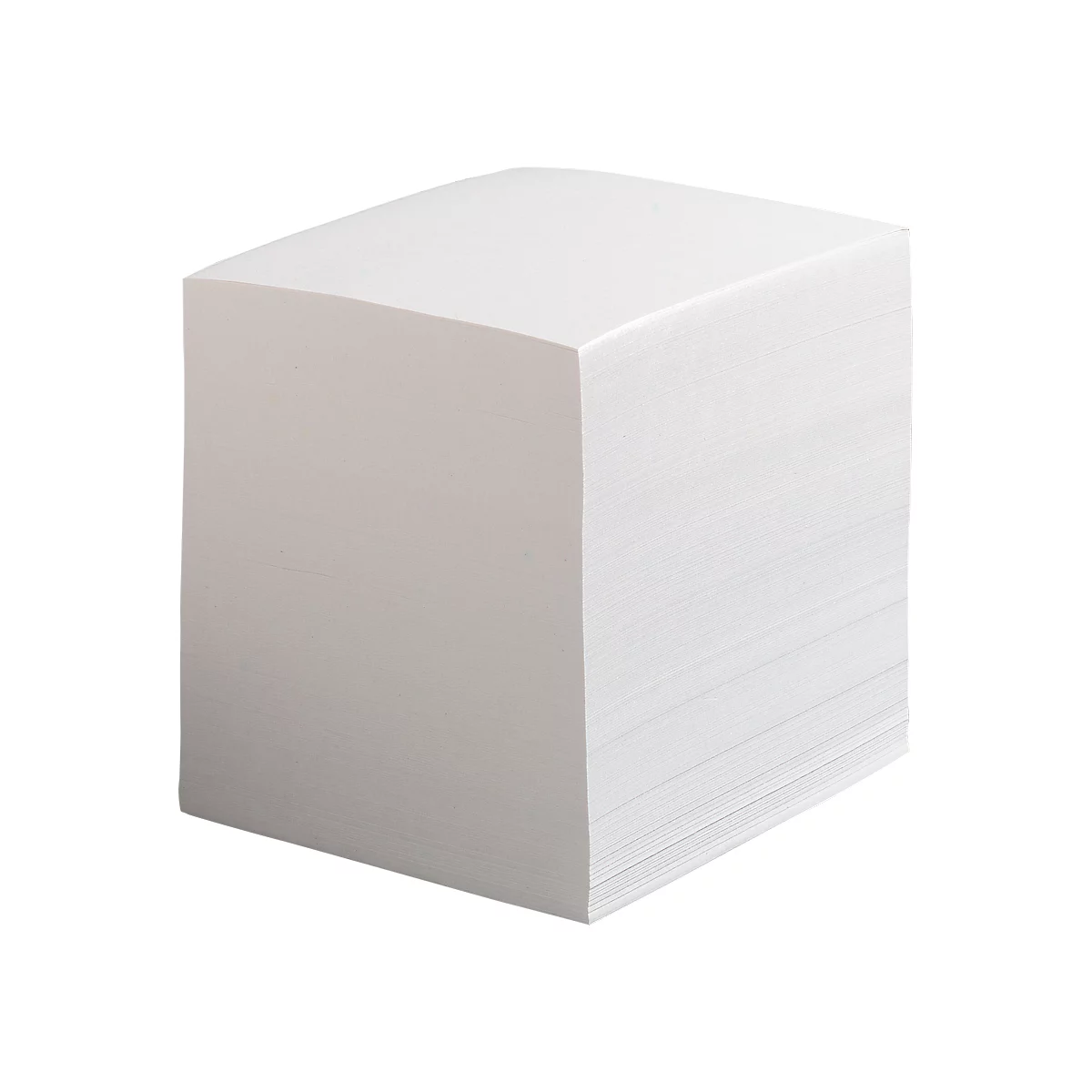 Memonavulling, wit, 90 x 90 x 90 mm, 700 vellen