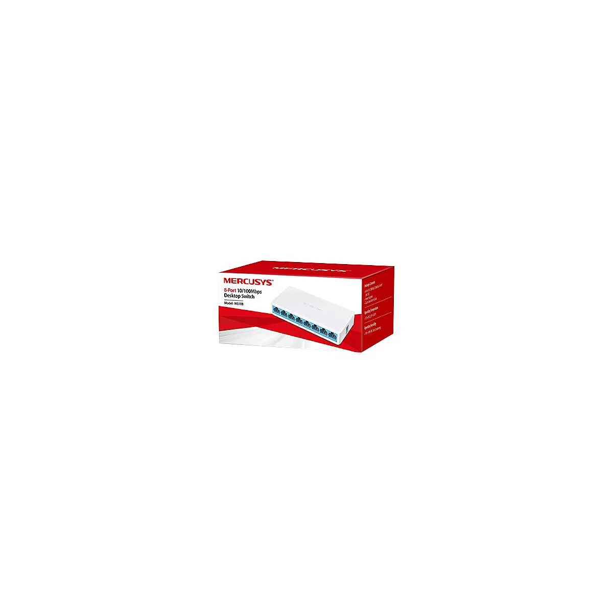 Mercusys MS108 - Switch - unmanaged - 8 x 10/100 - Desktop