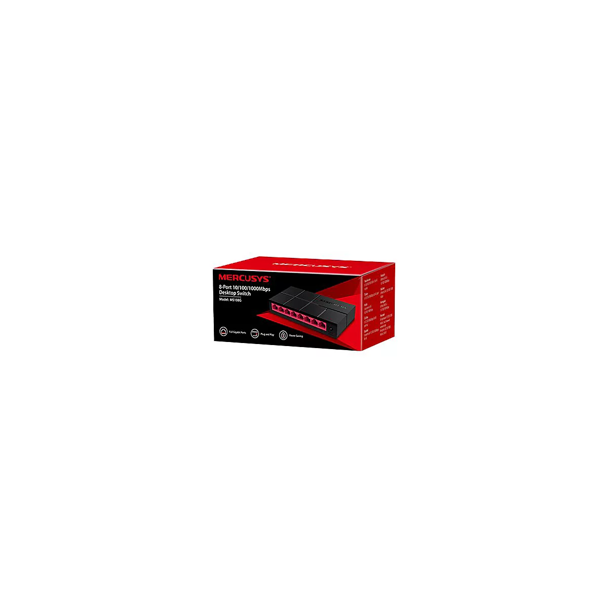 Mercusys MS108G - Switch - 8 x 10/100/1000 - Desktop